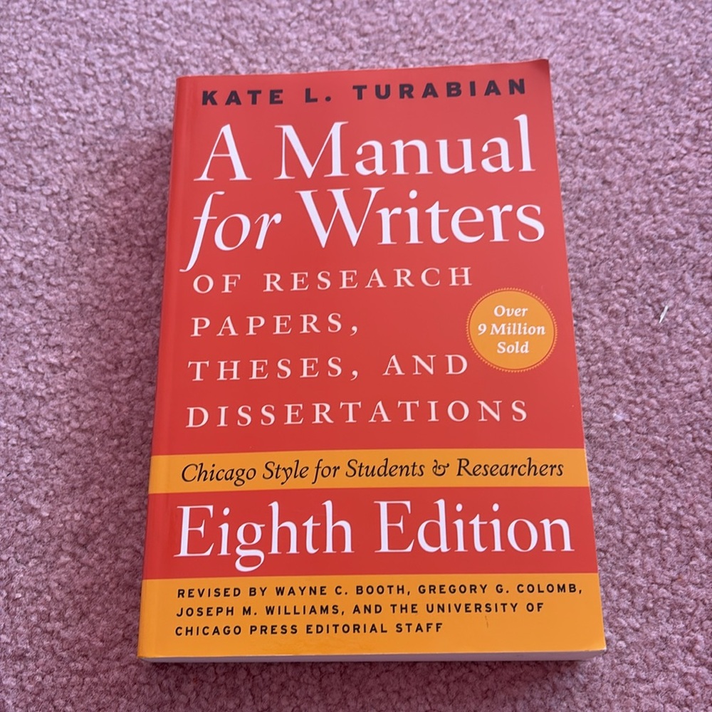A Manual for Writers BRAND NEW Eighth Edition
